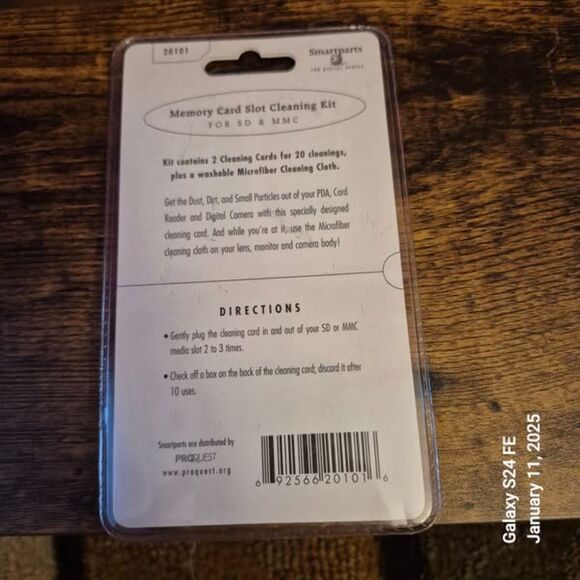 NEW Smartparts Compact Flash Memory Card Slot Cleaner Cleaning Kit 20102 NOS - Picture 2 of 2